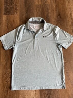 LG Light Blue Men's Polo Shirt